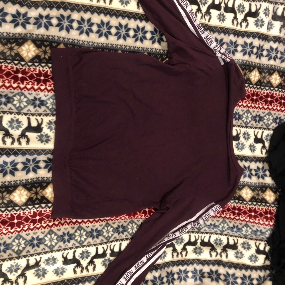 On Fire Long Sleeve “NOPE” Shirt - Picture 2 of 3